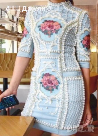 Рокля уникат на Balmain, снимка 6 - Рокли - 51103551