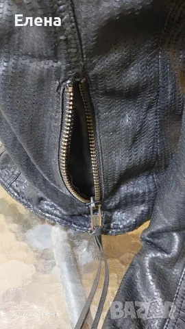 Яке TRUE-BORN. Естествена кожа. размер S., снимка 7 - Якета - 49744286