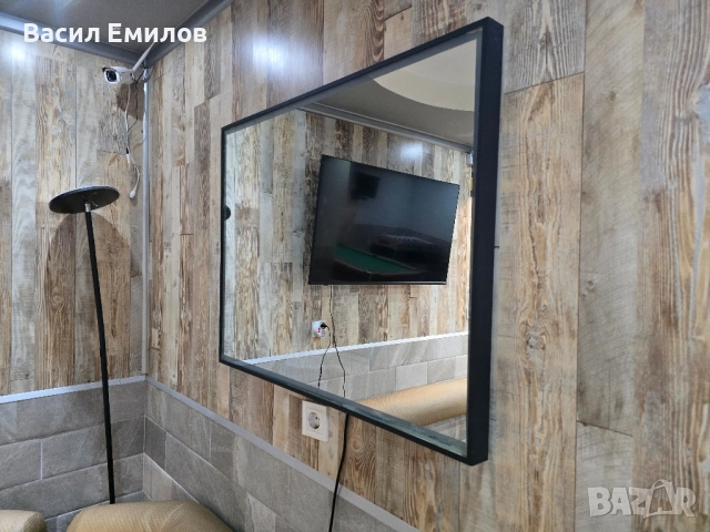 Огледало с рамка ,с LED осветление 90 х 70, снимка 3 - Лед осветление - 52318552