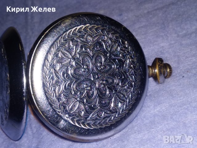 МОЛНИЯ СДЕЛАНО в СССР Стар РУСКИ МЕХАНИЧЕН ДЖОБЕН ЧАСОВНИК МЪЛНИЯ с ОРНАМЕНТИРАНИ КАПАЦИ 29239, снимка 13 - Джобни - 40443831
