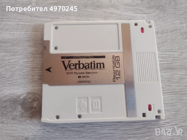 Стара касета Verbatim 1.2GB, снимка 2 - Твърди дискове - 56382755