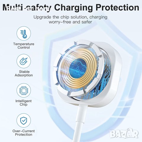 Зарядно за Apple Watch,1,5M кабел за бързо магнитно зареждане,iWatch за Apple Watch8 7 6 5 4 3 2SE, снимка 2 - Безжични зарядни - 41017566