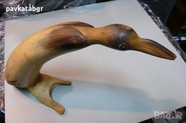 Патица от рог, снимка 6 - Антикварни и старинни предмети - 53110395