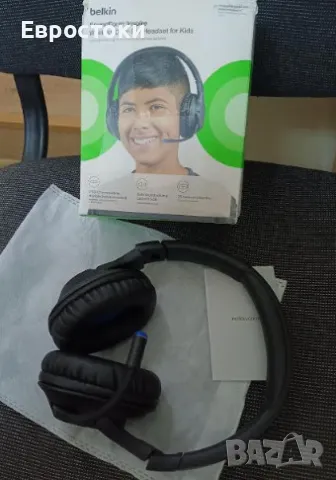 Детски безжични слушалки Belkin SoundForm Inspire, вграден микрофон, снимка 9 - Bluetooth слушалки - 49157438