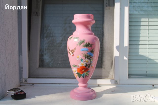 Стара ваза стъкло Бохемия 