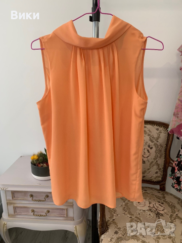 Дамски топ в цвят праскова размер 38 подходящ за S-M, снимка 7 - Корсети, бюстиета, топове - 44687310