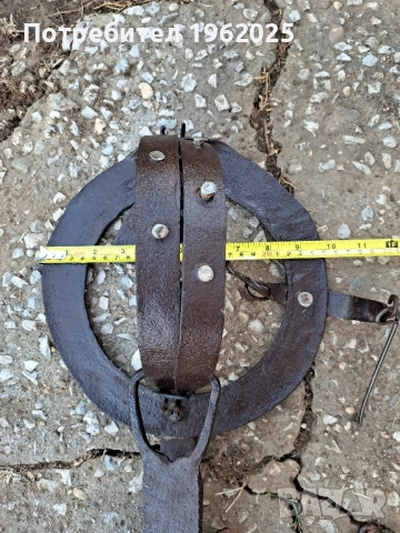 Соц Стар Ръчно Кован Капан Клюса За Животни., снимка 3 - Антикварни и старинни предмети - 51741646