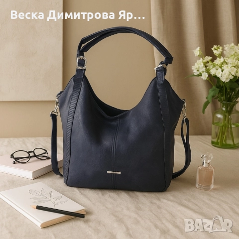 Дамска чанта тип торба от еко кожа – стил, организация и удобство в едно, снимка 2 - Чанти - 51607625