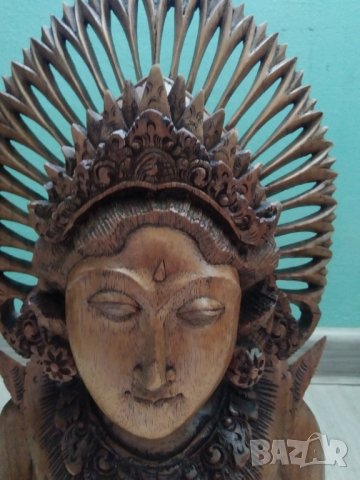 ДЪРВЕНА СТАТУЕТКА-ИНДОНЕЗИЯ, снимка 2 - Други ценни предмети - 40143053