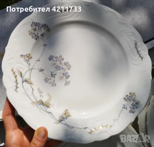 скъп сервиз 6 чинии с позлата НОВО, снимка 8 - Сервизи - 50246131