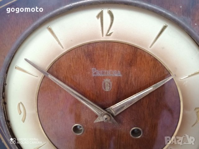 Стар винтидж античен стенен часовник PREZIOSA,made in GERMANY, снимка 5 - Антикварни и старинни предмети - 35933183