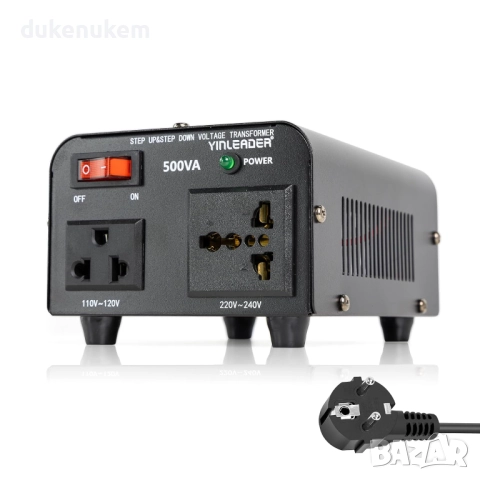 500W 220V към 110V Тороидален Трансформатор/Преобразувател на напрежение