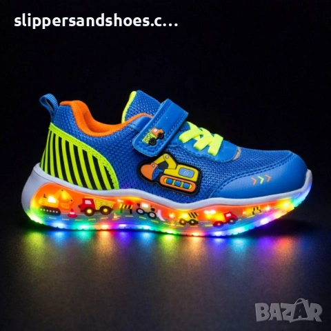 Детски светещи маратонки с LED подметка 25/30