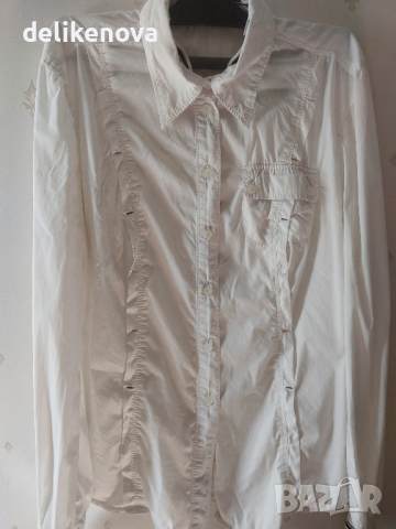 MarCain Original Size XL Бяла риза, снимка 3 - Ризи - 44567001
