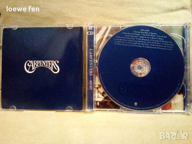 Carpenters 40 40 2cd, снимка 3 - CD дискове - 36371089
