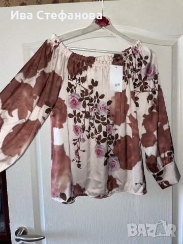 Страхотна нова елегантна one size универсален размер  блуза летен топ клонче рози , снимка 12 - Корсети, бюстиета, топове - 40325315