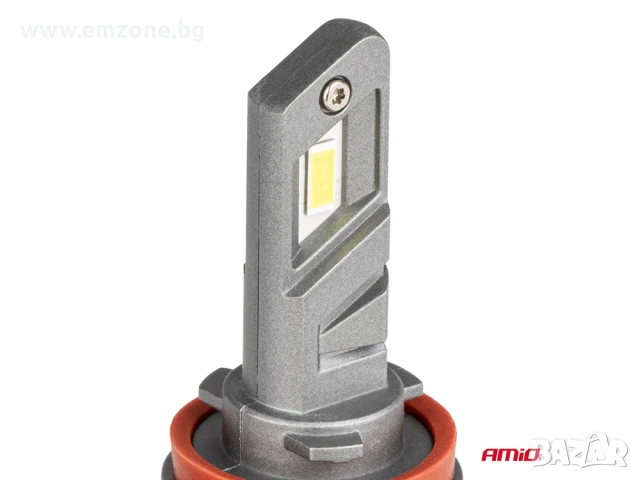 Комплект 2бр. Диодни крушки H8/H9/H11 LED 6000K 50W 12V AMIO Canbus, снимка 2 - Аксесоари и консумативи - 50556968