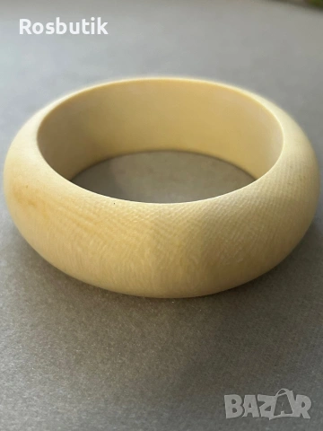 Уникална  масивна винтидж гривна от слонова кост  , снимка 5 - Антикварни и старинни предмети - 53383575