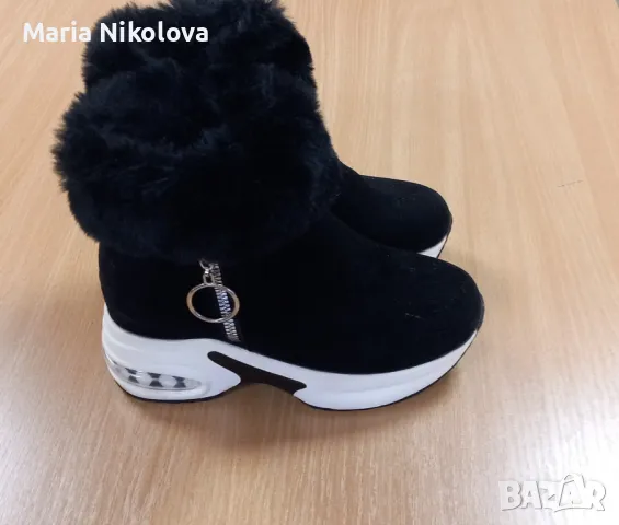 Продавам красиви дамски черни ботички, снимка 3 - Дамски боти - 48790740