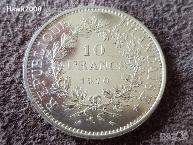 10 франка 1970 Франция СРЕБРО сребърна монета в качество 3