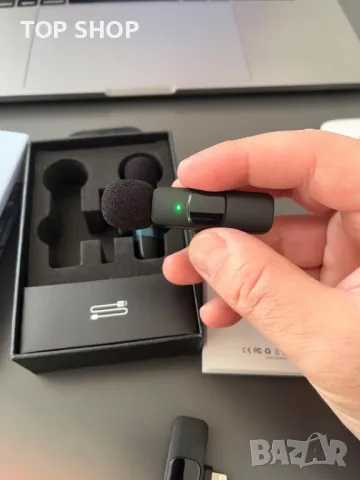 Безжичен микрофон ASILEX за iPhone, мини микрофон - 2 бр., снимка 8 - Аксесоари за Apple - 49417950