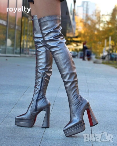 Чизми на ток - бронз кожа