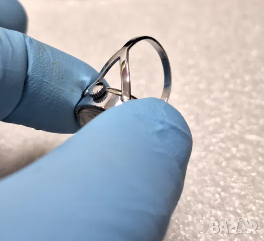 Дамски Механичен Часовник-Пръстен CHAIKA 17 Jewels СССР, снимка 7 - Дамски - 49315763