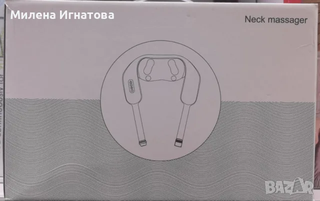 Акумулаторен масажор с топлина за врат,гръб,рамена,крака,за мускулна релаксация, снимка 3 - Масажори - 55955834