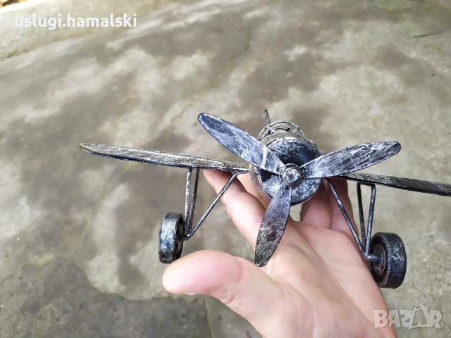Метален макет/играчка самолет, снимка 5 - Антикварни и старинни предмети - 52546910