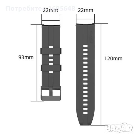 Huawei GT2 E, GT2,GT2 Pro - силиконова каишка, снимка 11 - Смарт гривни - 41406725