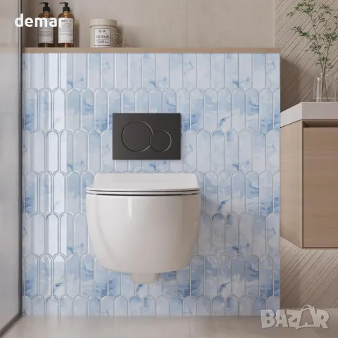 VaryPaper 3D сини мраморни плочки-стикери, 30,5 см x 30,5 см - 10 броя, снимка 5 - Други - 49706838