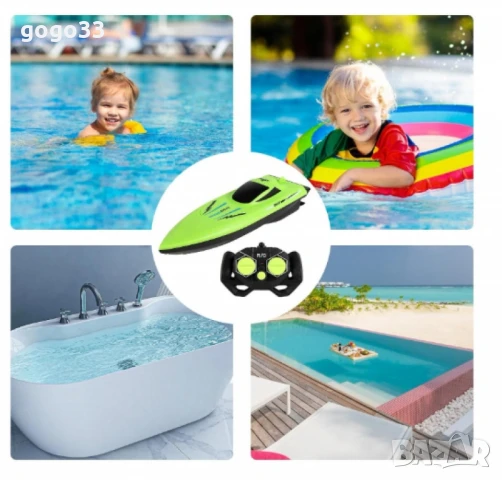 SpeedBoat - Водоустойчива RC лодка за деца и начинаещи, снимка 4 - Електрически играчки - 50352639