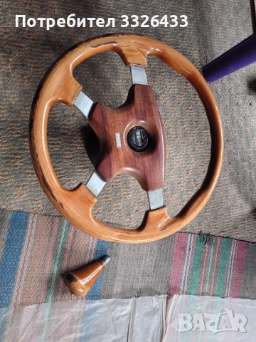 Оригинален Момо дървен волан и топка за Мерцедес 