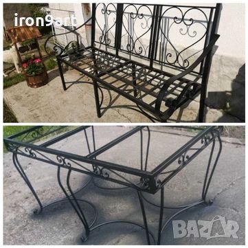 маси , пейки и столове от ковано желязо, снимка 6 - Други - 40346079