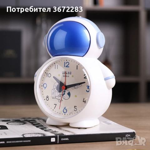 Творчески детски часовник Астронавт 14cm*11m*6.5cm, снимка 3 - Други - 44749371