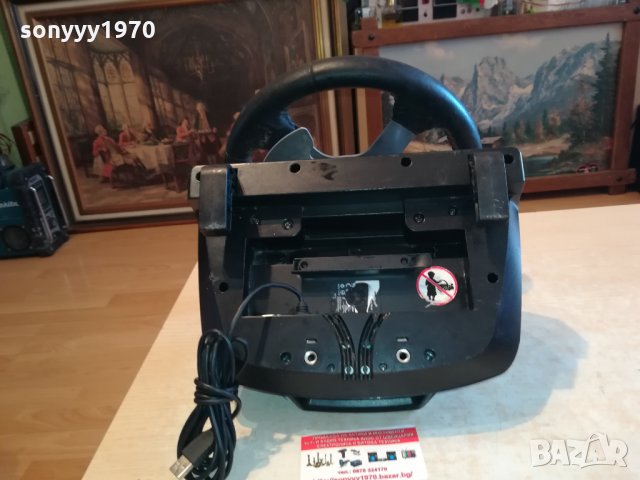 LOGITECH-USB ВОЛАН С ПЕРЦА ЗА СКОРОСТИТЕ 0602221705, снимка 11 - Аксесоари - 35692707