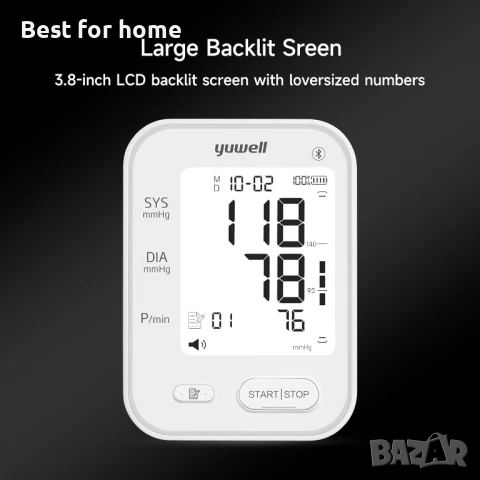 Апарат за кръвно налягане yuwell, снимка 6 - Друга електроника - 51056830