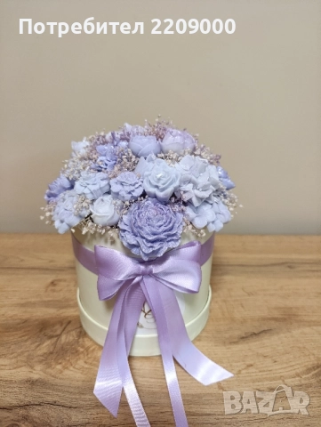 Букети от ароматни соеви свещи, снимка 15 - Изкуствени цветя - 51872003