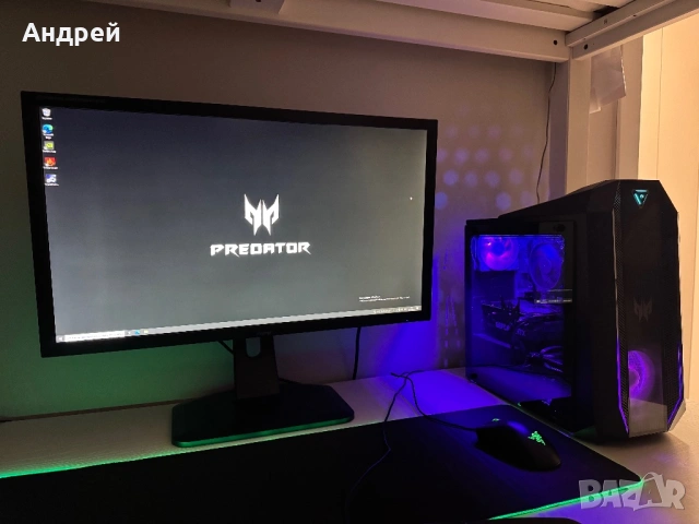 Acer Predator Геймърски компютър RTX/i5/SSD +Монитор 4к
