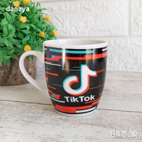 4462 Керамична чаша Тик ток, снимка 2 - Чаши - 44175598