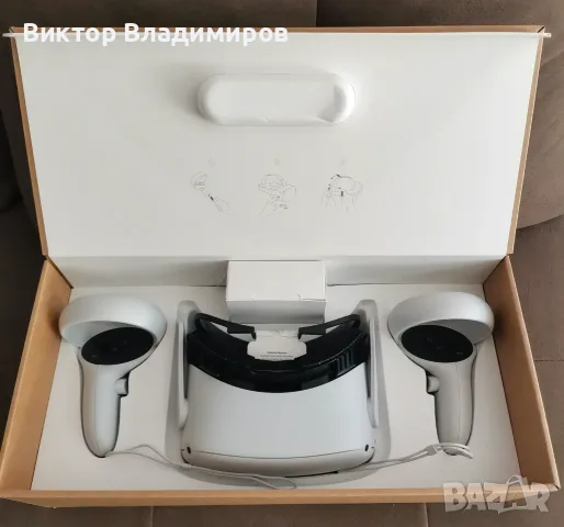 Като нови Vr очила Quest 2 + Elite Headstrap, снимка 3 - Други игри и конзоли - 56238380