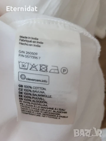 Бяла рокля с бродерии H&M , снимка 8 - Рокли - 51291172