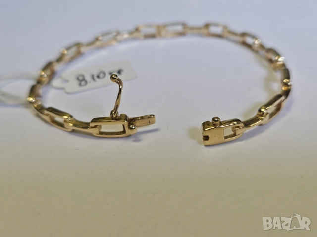 Дамска златна трвърда гривна 585/14к 8.10гр, снимка 2 - Гривни - 51665086