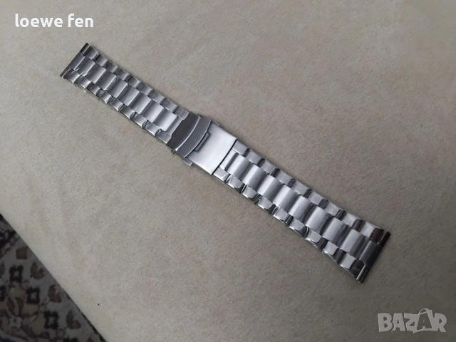 Верижка за часовник неръждаема стомана 24 мм!, снимка 5 - Мъжки - 53583840