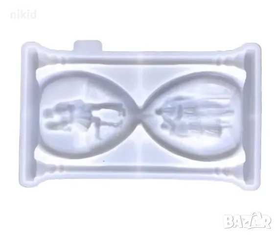 Пясъчен часовник с двойка силиконов молд Свети Валентин украса декор смола гипс шоколад, снимка 4 - Форми - 48970978