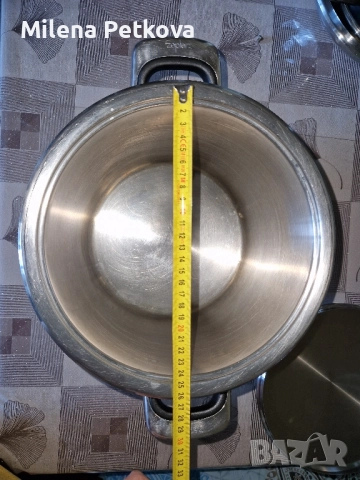 Zepter Цептер голяма тенджера 8литра, снимка 3 - Съдове за готвене - 51798586