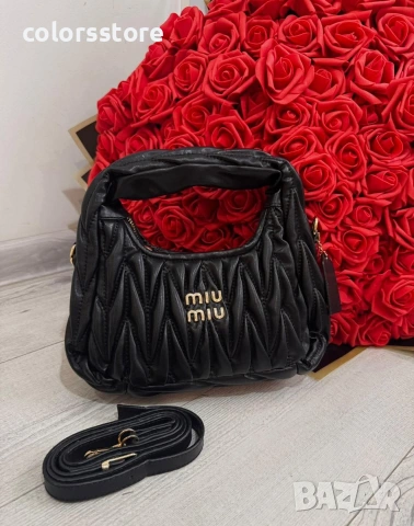 Черна чанта MiuMiu -IM7, снимка 2 - Чанти - 40697046