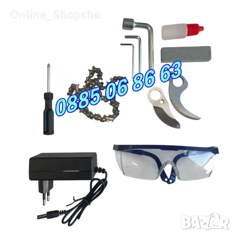 Комплект акумулаторна резачка и лозарска ножица с дисплей 36V 8Ah, снимка 5 - Други инструменти - 50015380