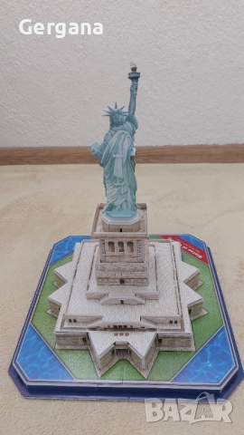 Статуята на свободата 3D пъзел, снимка 2 - Пъзели - 52348344