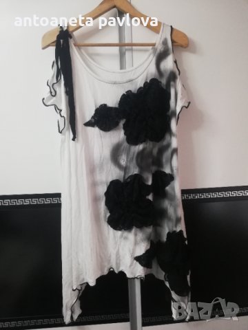 Туника с цветя от дантела , снимка 1